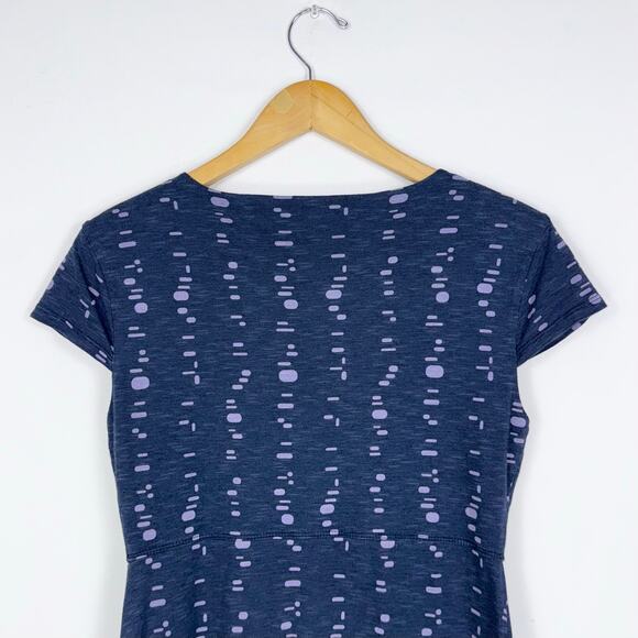 Toad & Co. Women’s Rosemarie Printed Tencel Blend Dress Small Navy Blue - Picture 9 of 14